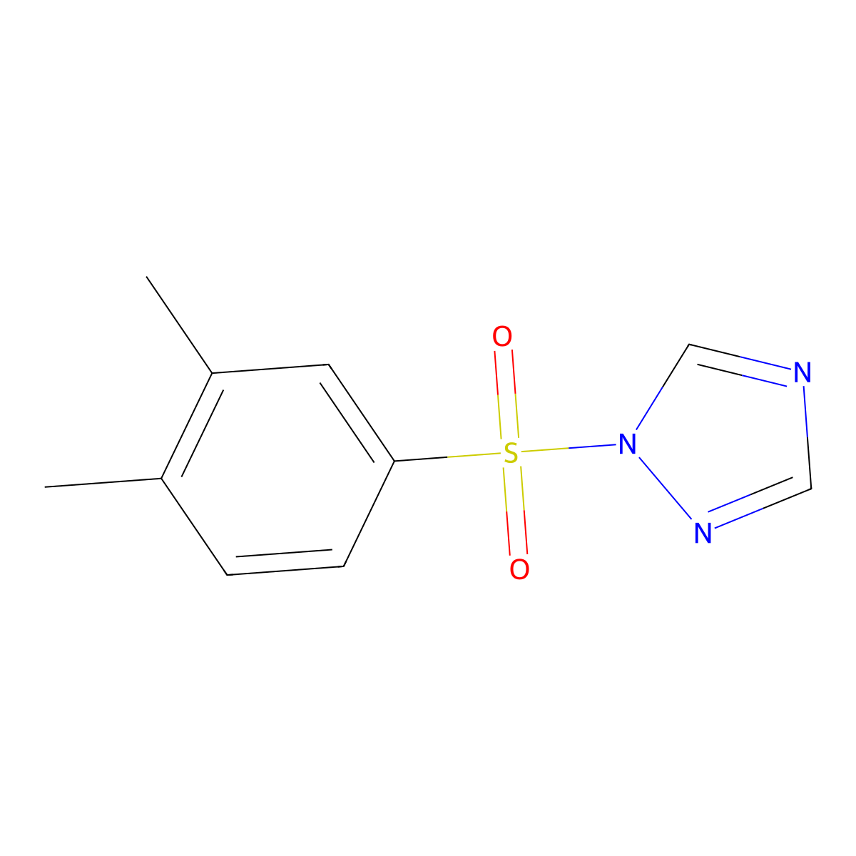 1-((3,4-dimethylphenyl)sulfonyl)-1H-1,2,4-triazole molecular structure, CAS 2058515-68-5