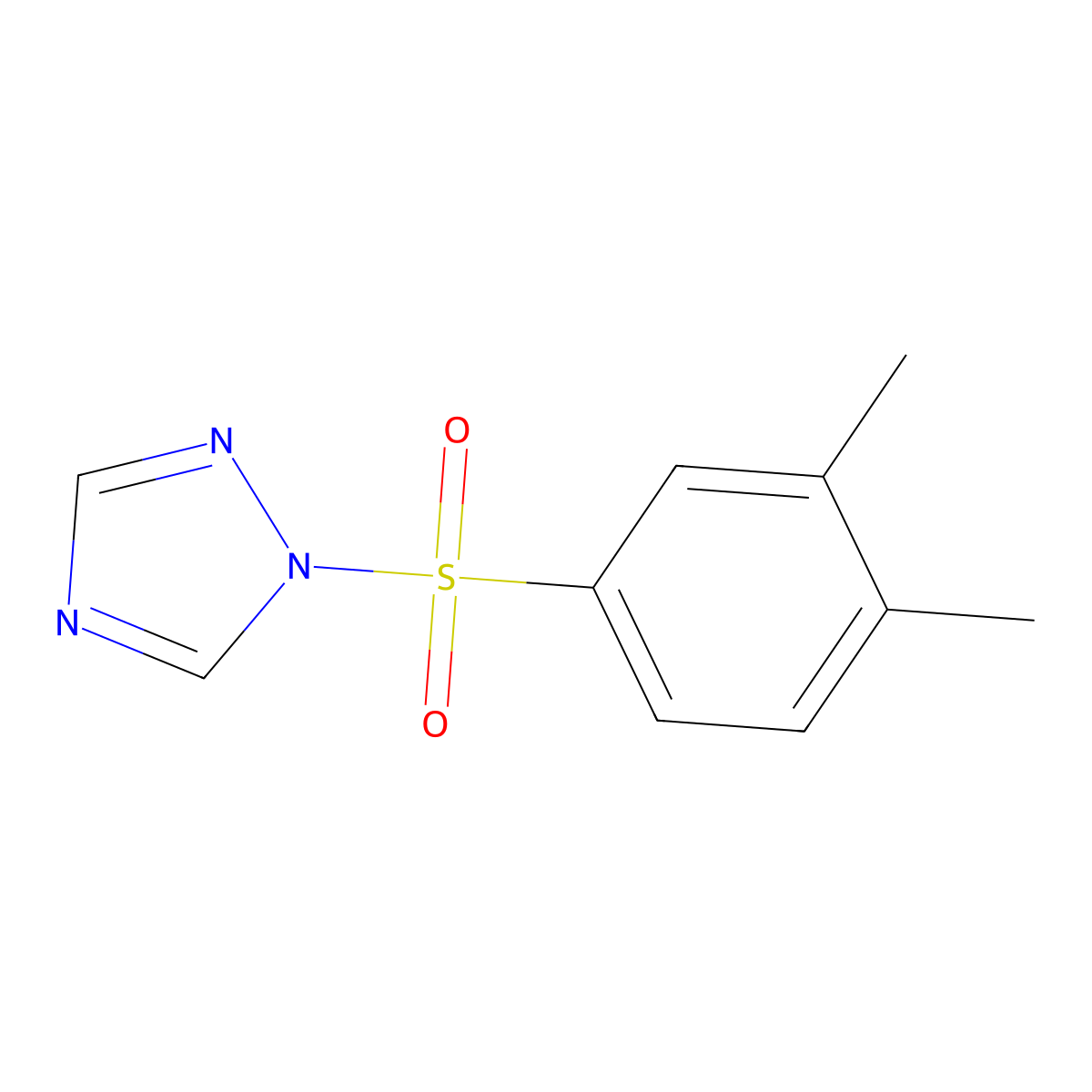 1-((3,4-dimethylphenyl)sulfonyl)-1H-1,2,4-triazole molecular structure, CAS 2058515-68-5