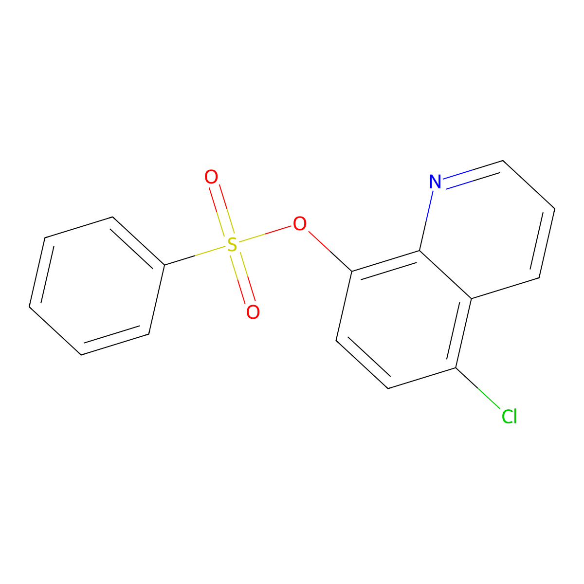 5-Chloro-8-quinolinyl benzenesulfonate molecular structure, CAS 2058573-89-8