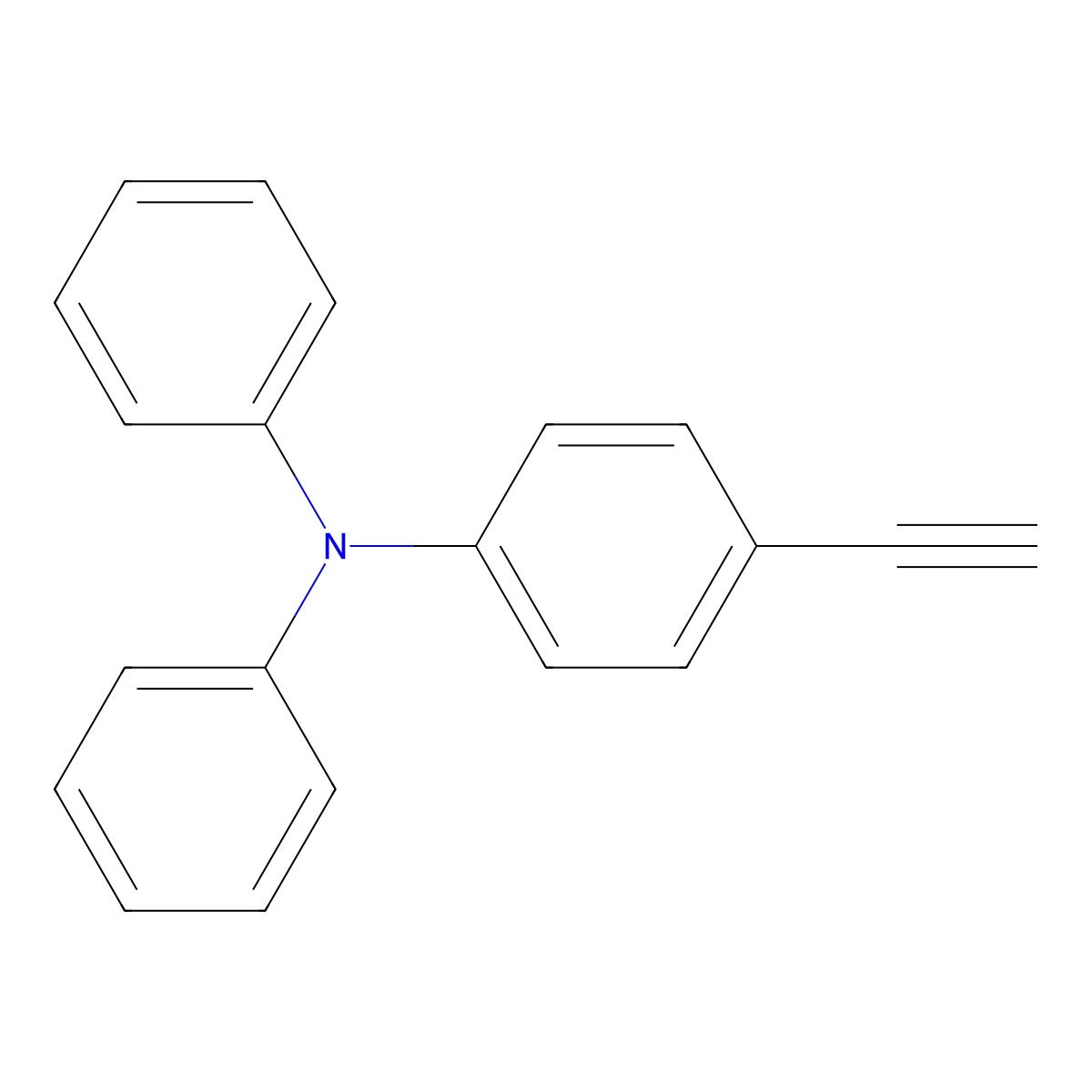 4-Ethynyltriphenylamine molecular structure, CAS 205877-26-5