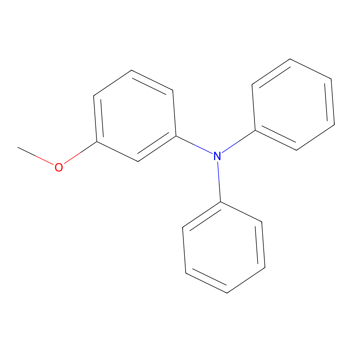 3-Methoxytriphenylamine molecular structure, CAS 20588-62-9