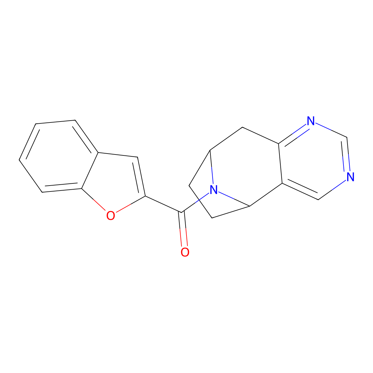 12-(1-Benzofuran-2-carbonyl)-4,6,12-triazatricyclo[7.2.1.0^{2,7}]dodeca-2(7),3,5-triene molecular structure, CAS 2058872-46-9