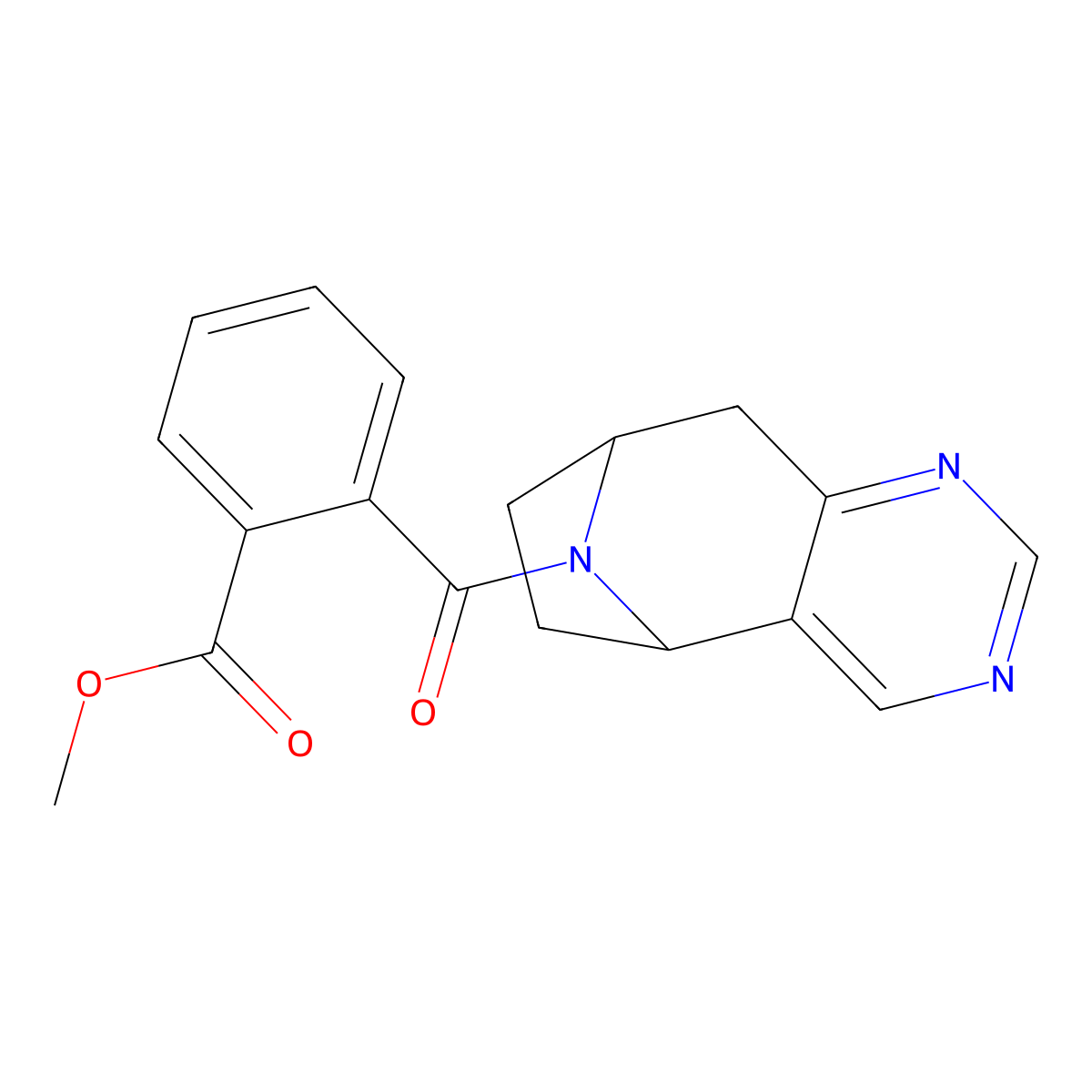methyl 2-((5R,8S)-6,7,8,9-tetrahydro-5H-5,8-epiminocyclohepta[d]pyrimidine-10-carbonyl)benzoate molecular structure, CAS 2058873-64-4