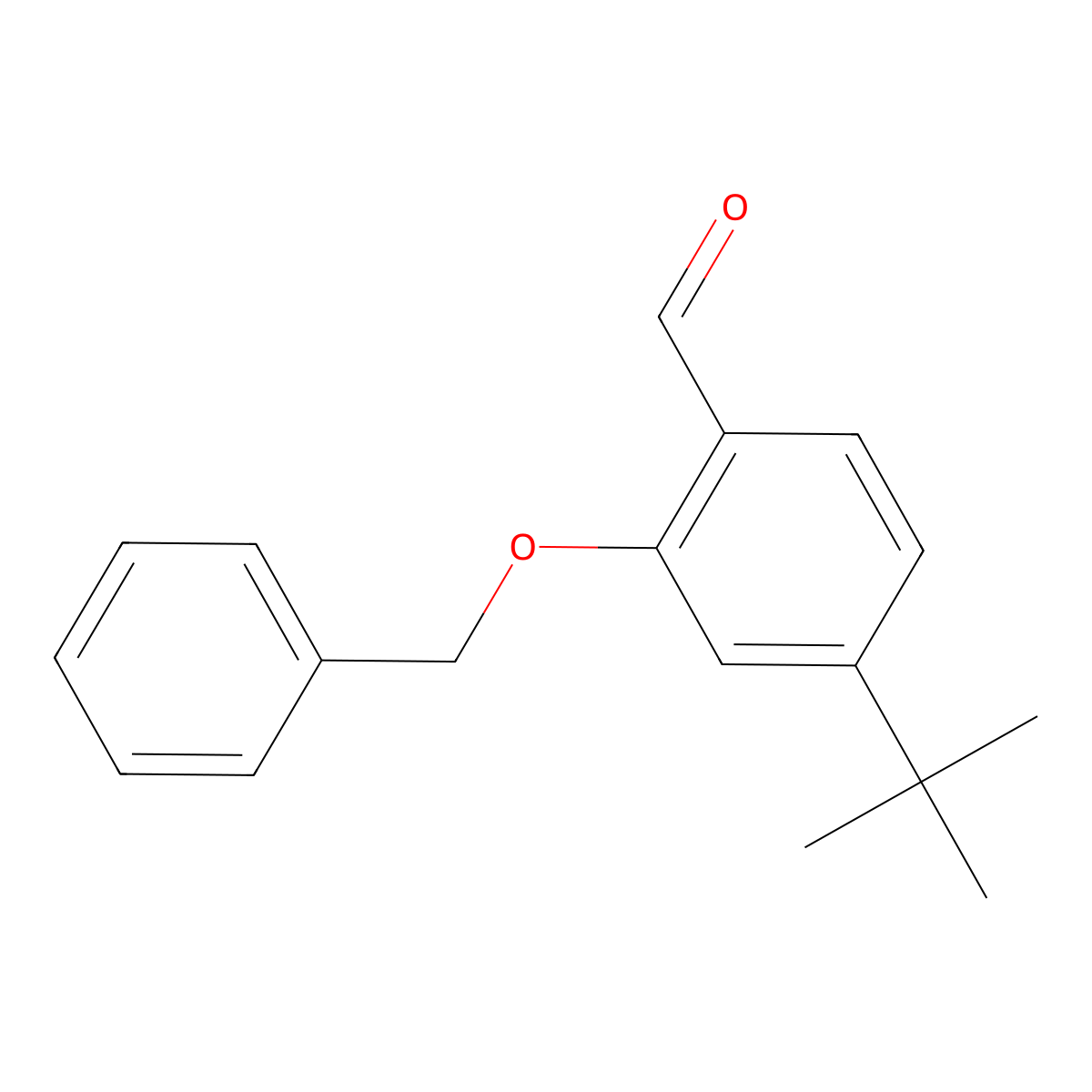 2-(Benzyloxy)-4-(tert-butyl)benzaldehyde molecular structure, CAS 2058889-27-1