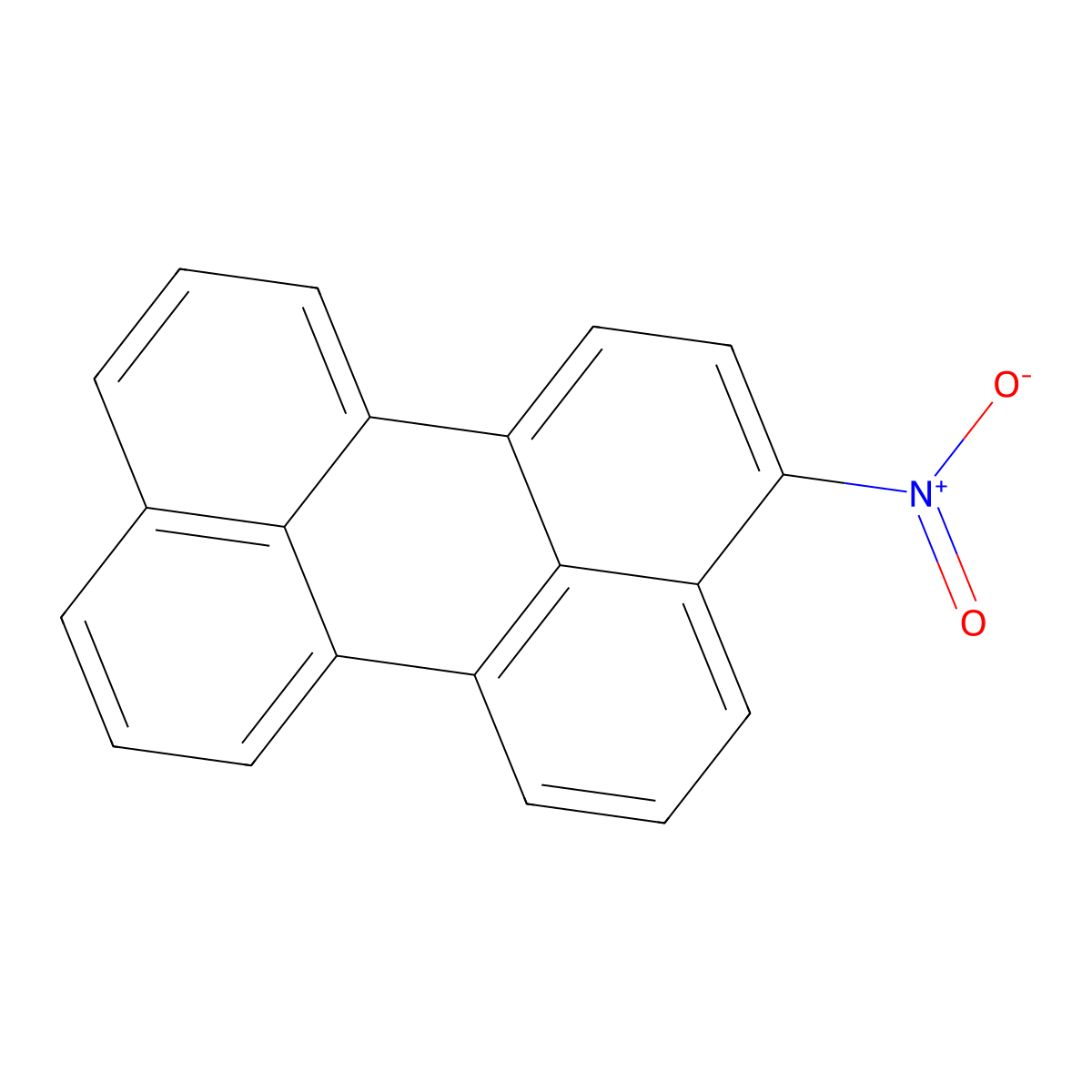 3-Nitroperylene molecular structure, CAS 20589-63-3