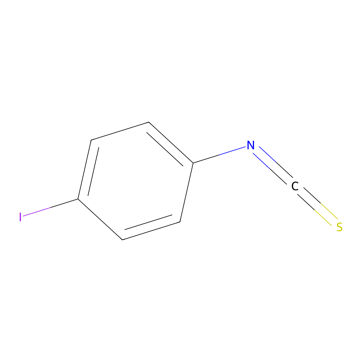 4-Iodophenylisothiocyanate molecular structure, CAS 2059-76-9