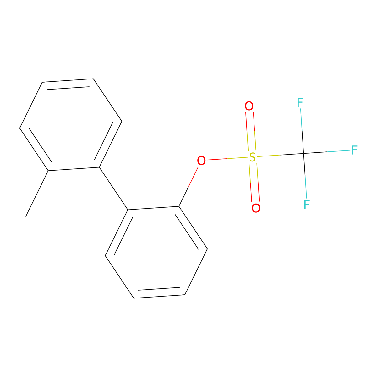2'-Methyl-[1,1'-biphenyl]-2-yl trifluoromethanesulfonate molecular structure, CAS 2059049-26-0