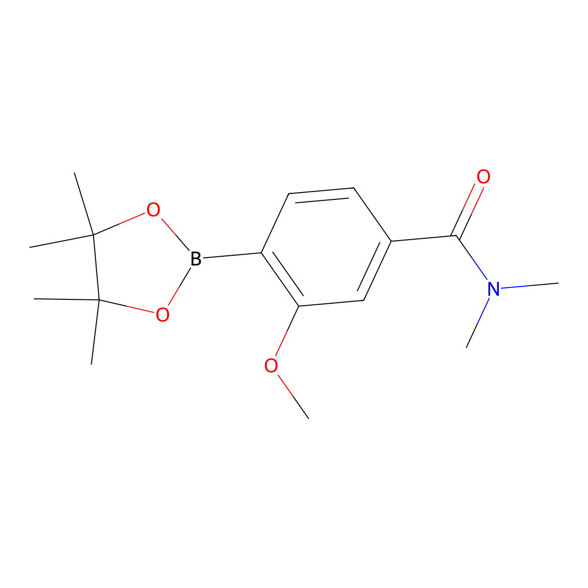 3-Methoxy-n,n-dimethyl-4-(tetramethyl-1,3,2-dioxaborolan-2-yl)benzamide molecular structure, CAS 2059087-85-1