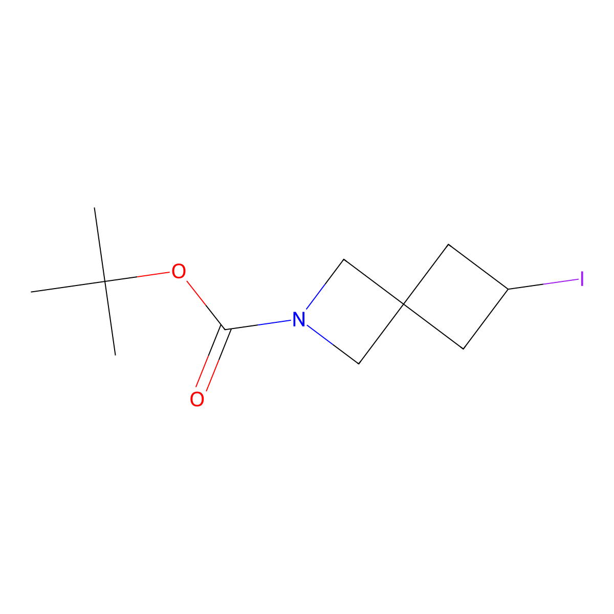 tert-Butyl 6-iodo-2-azaspiro[3.3]heptane-2-carboxylate molecular structure, CAS 2059140-61-1