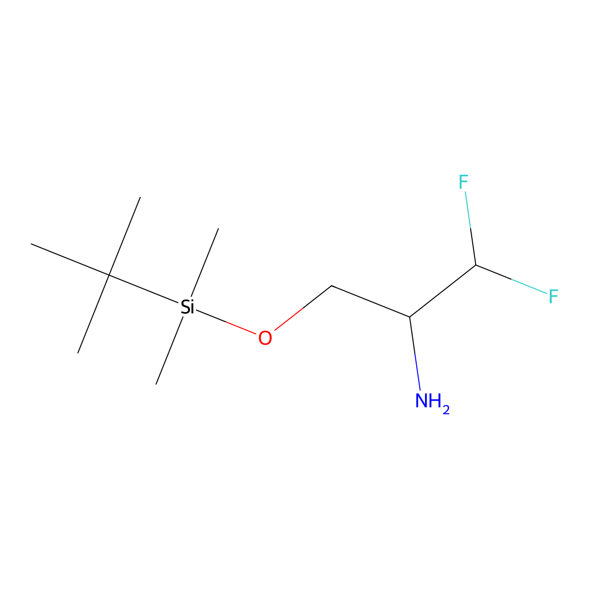 [(2S)-2-amino-3,3-difluoropropoxy](tert-butyl)dimethylsilane molecular structure, CAS 2059154-98-0