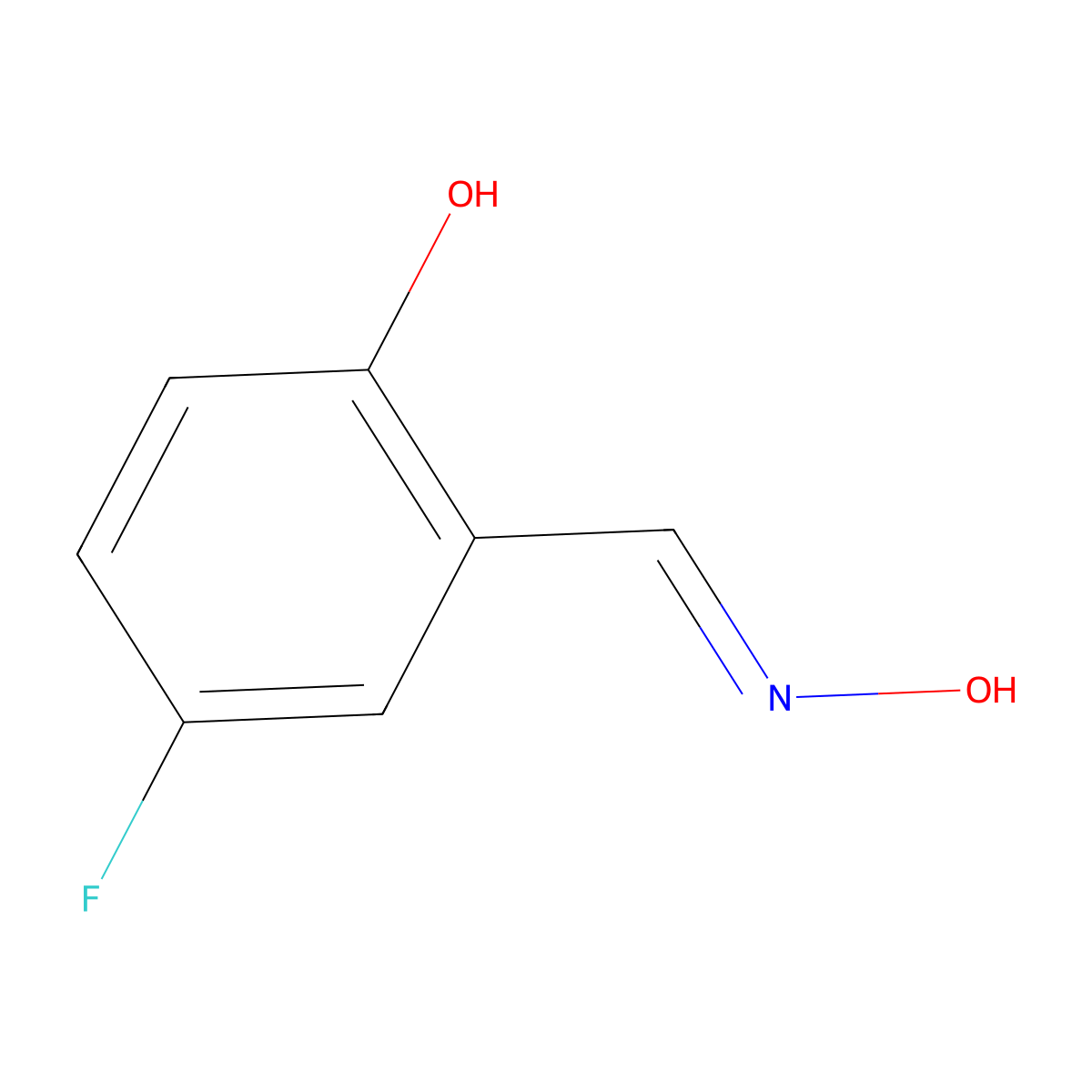 5-Fluorosalicylaldoxime molecular structure, CAS 2059178-06-0