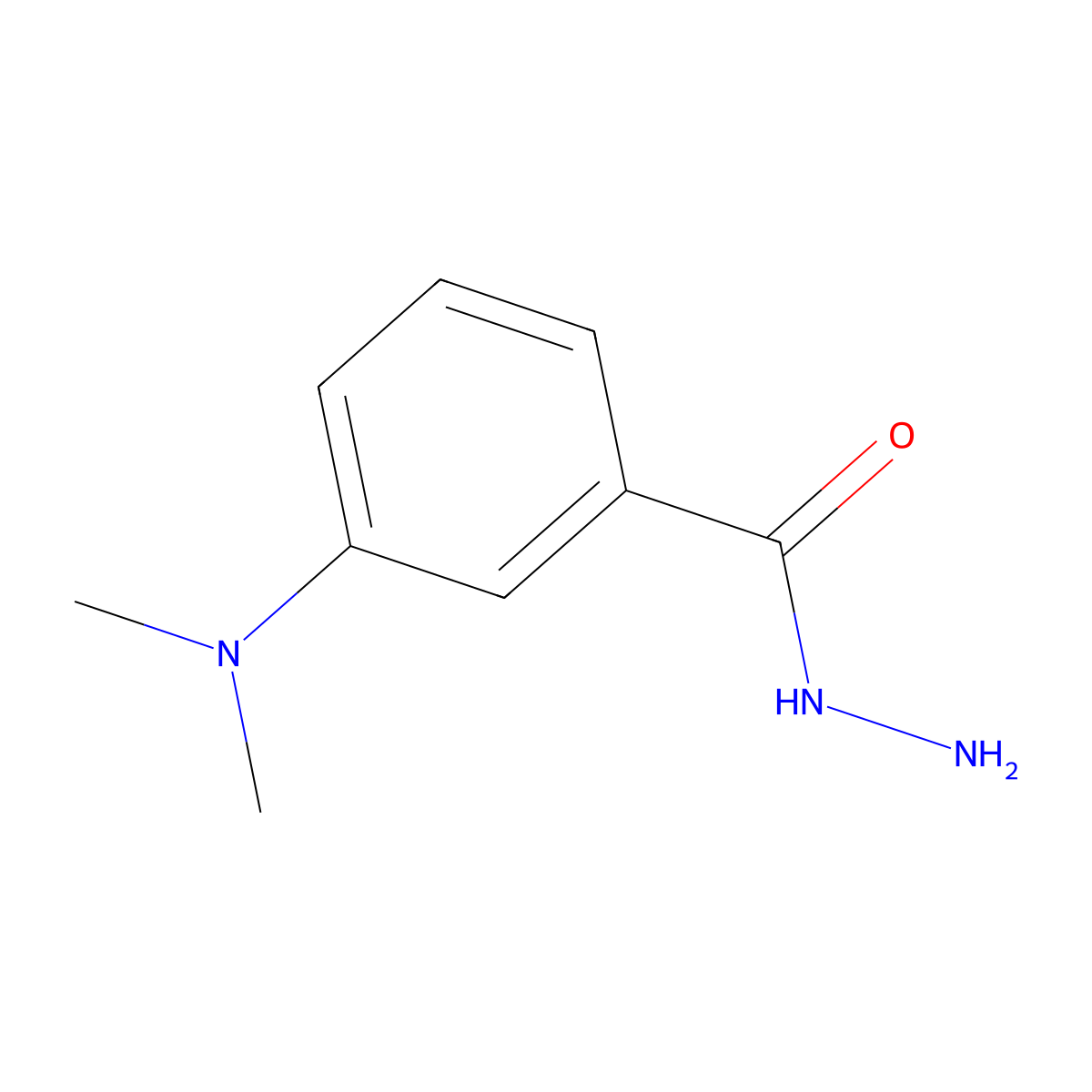 3-(Dimethylamino)benzohydrazide molecular structure, CAS 205927-64-6