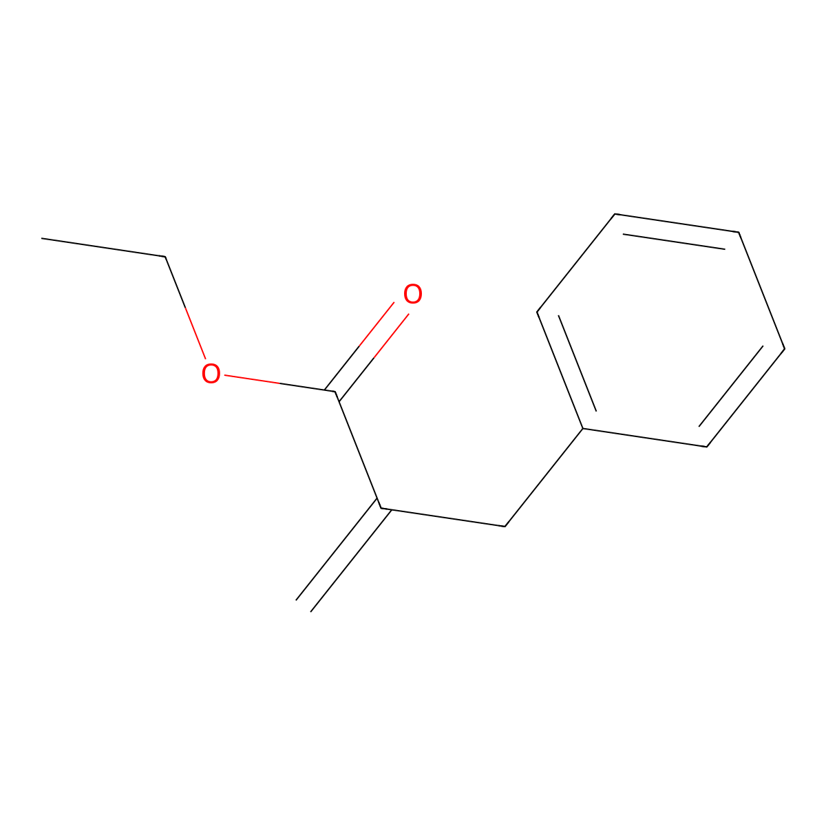 Ethyl 2-benzylacrylate molecular structure, CAS 20593-63-9