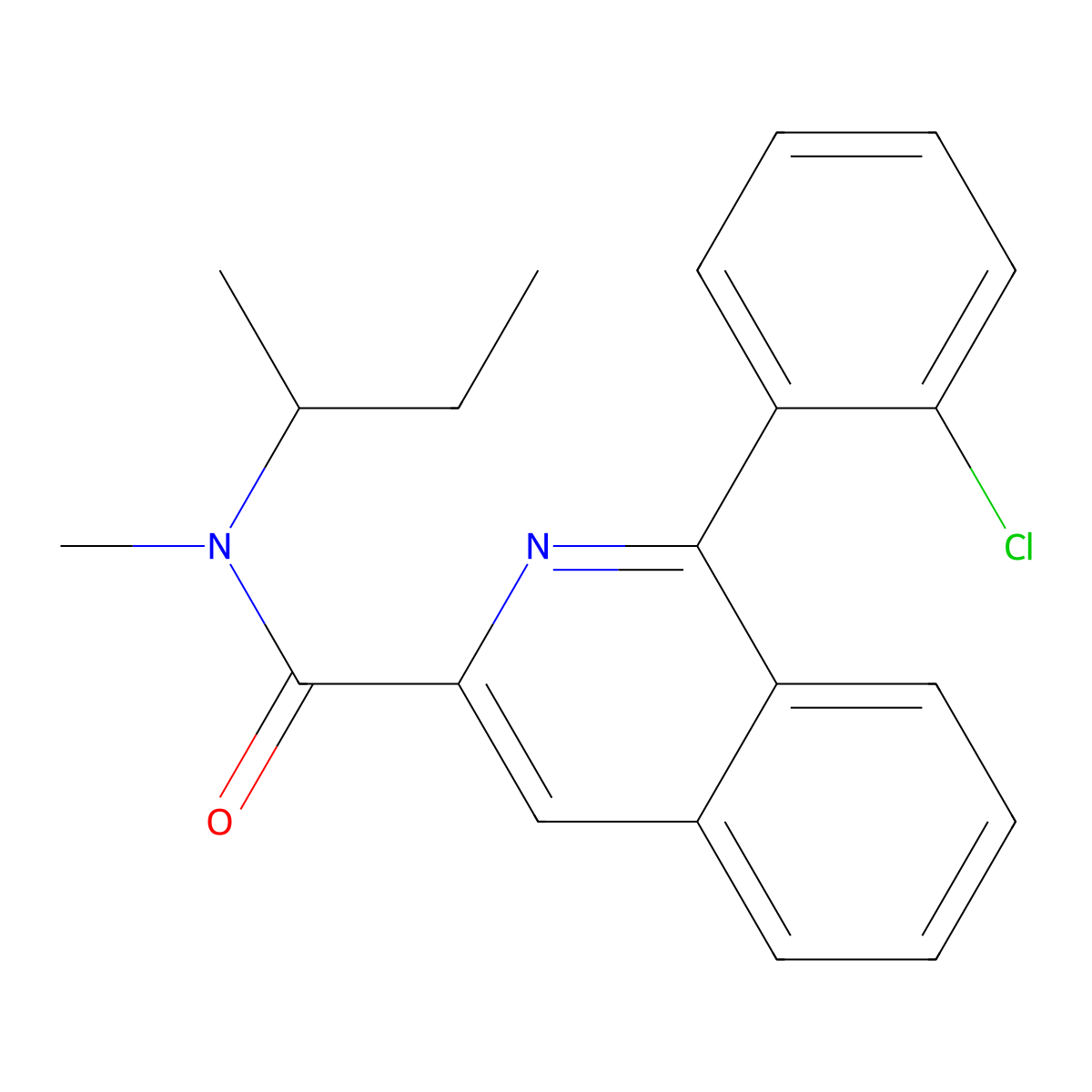N-[(2r)-Butan-2-Yl]-1-(2-Chlorophenyl)-N-Methylisoquinoline-3-Carboxamide molecular structure, CAS 205934-46-9