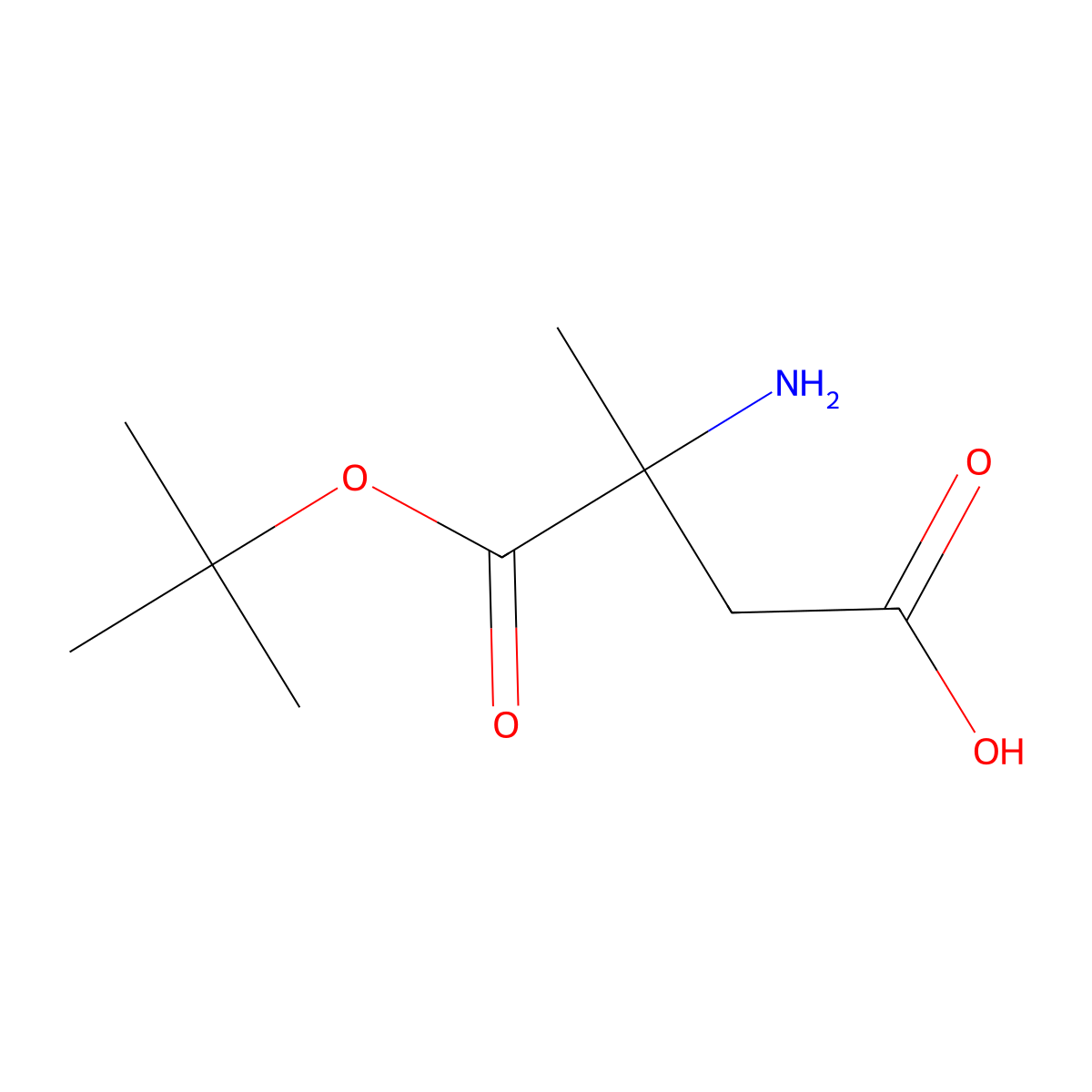 (3S)-3-amino-3-methyl-4-[(2-methylpropan-2-yl)oxy]-4-oxobutanoic acid molecular structure, CAS 2059368-65-7