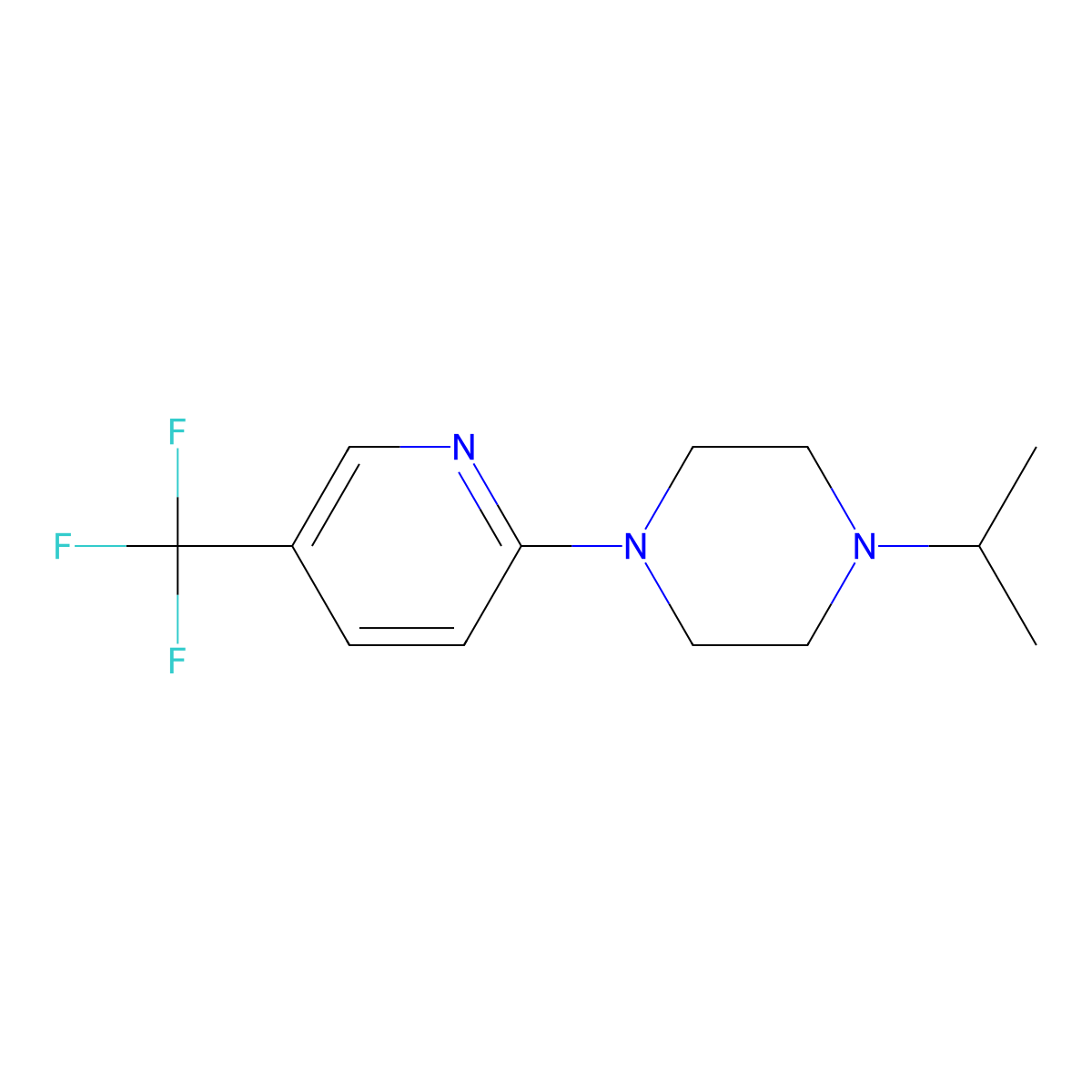 1-(Propan-2-yl)-4-[5-(trifluoromethyl)pyridin-2-yl]piperazine molecular structure, CAS 2059494-73-2