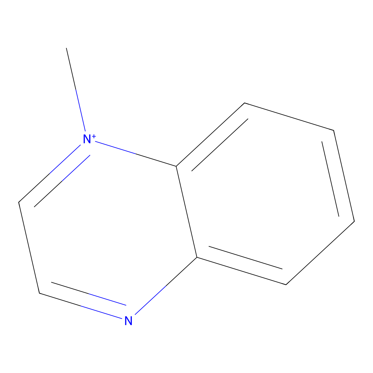 1-Methylquinoxalin-1-ium molecular structure, CAS 20595-03-3