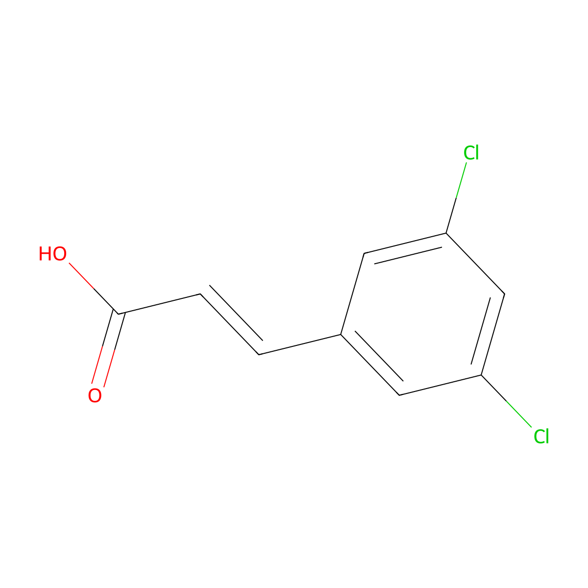 3-(3,5-Dichlorophenyl)acrylic acid molecular structure, CAS 20595-53-3