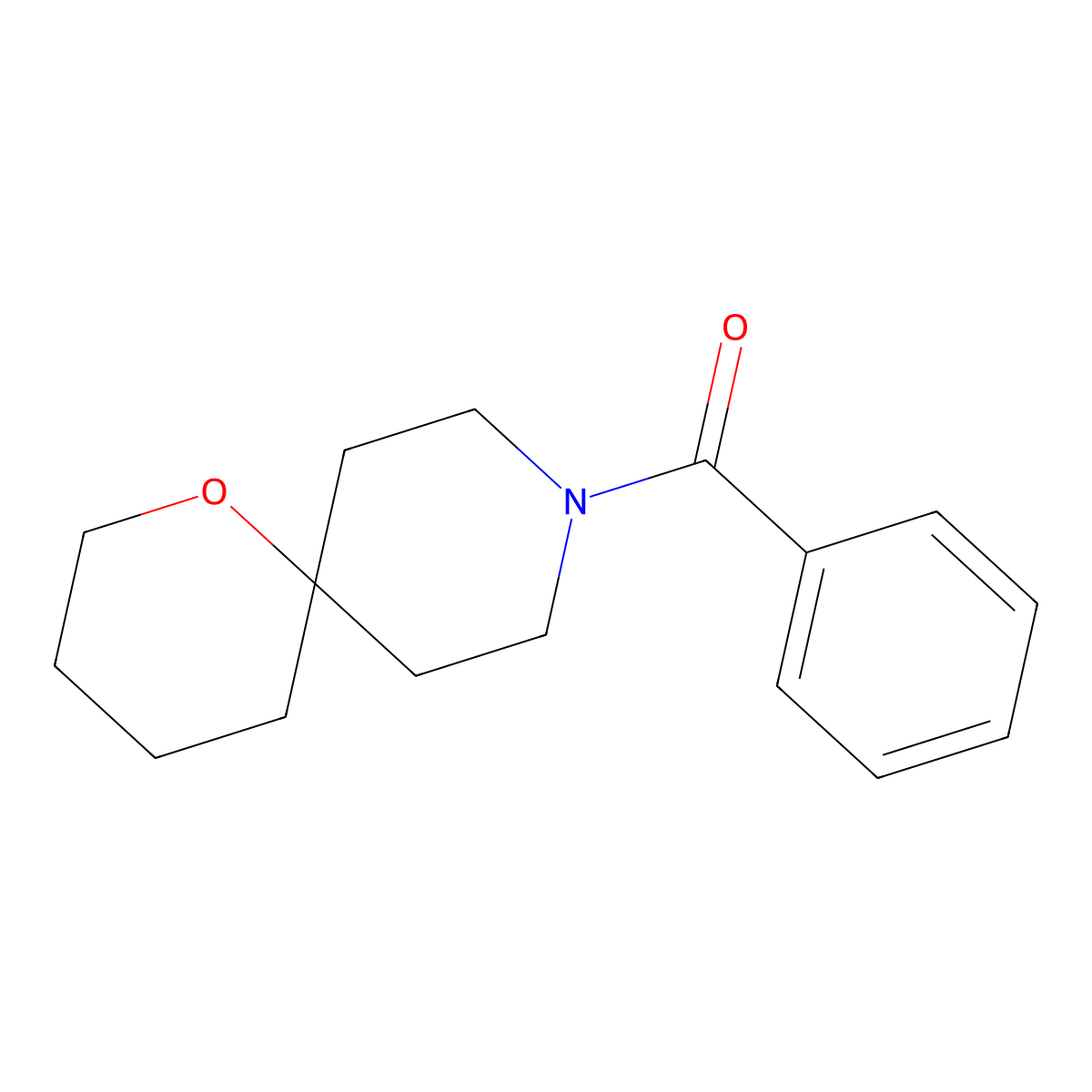 9-Benzoyl-1-oxa-9-azaspiro[5.5]undecane molecular structure, CAS 2059522-03-9