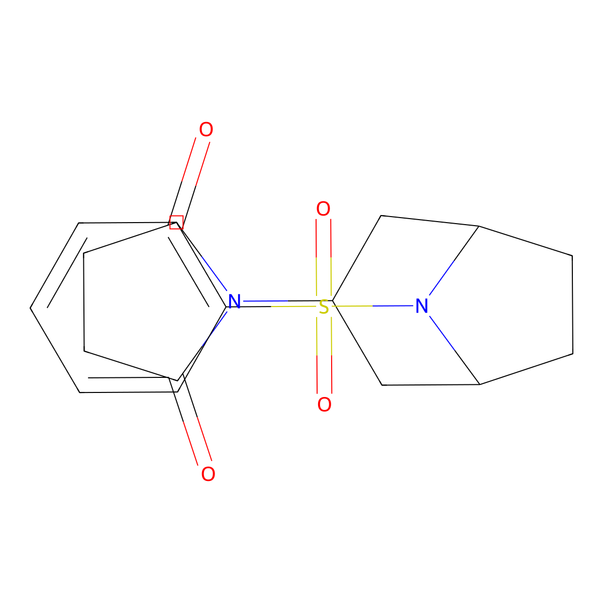 1-[8-(Benzenesulfonyl)-8-azabicyclo[3.2.1]octan-3-yl]pyrrolidine-2,5-dione molecular structure, CAS 2059537-80-1