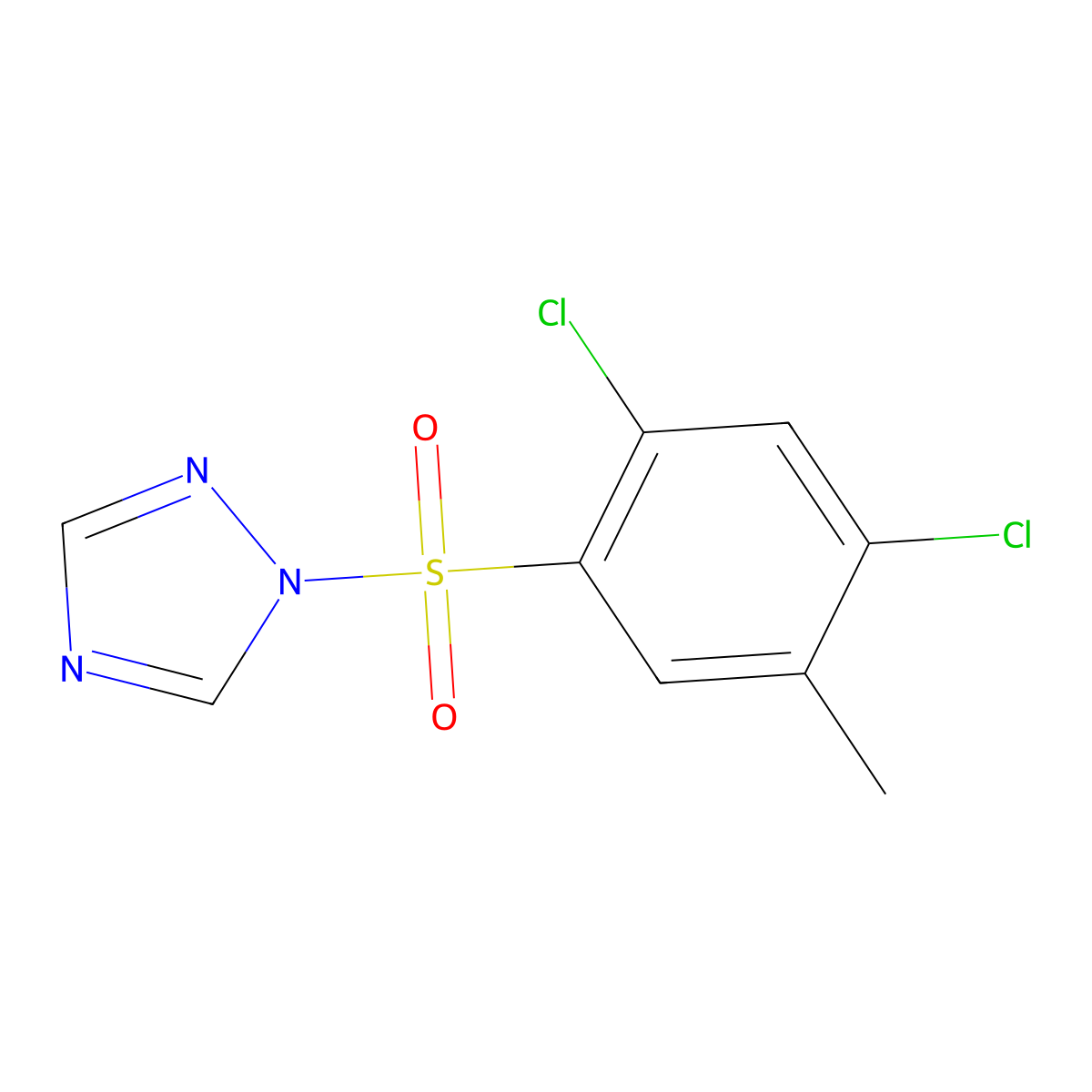 1-(2,4-Dichloro-5-methylphenyl)sulfonyl-1,2,4-triazole molecular structure, CAS 2059538-88-2