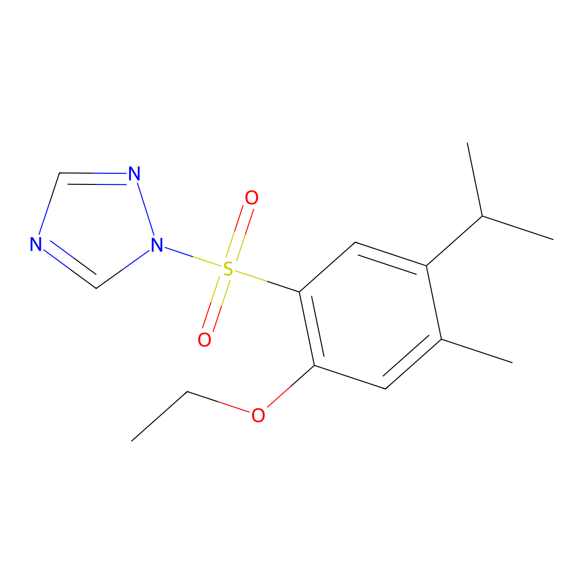 1-[(2-ethoxy-5-isopropyl-4-methylphenyl)sulfonyl]-1H-1,2,4-triazole molecular structure, CAS 2059539-05-6