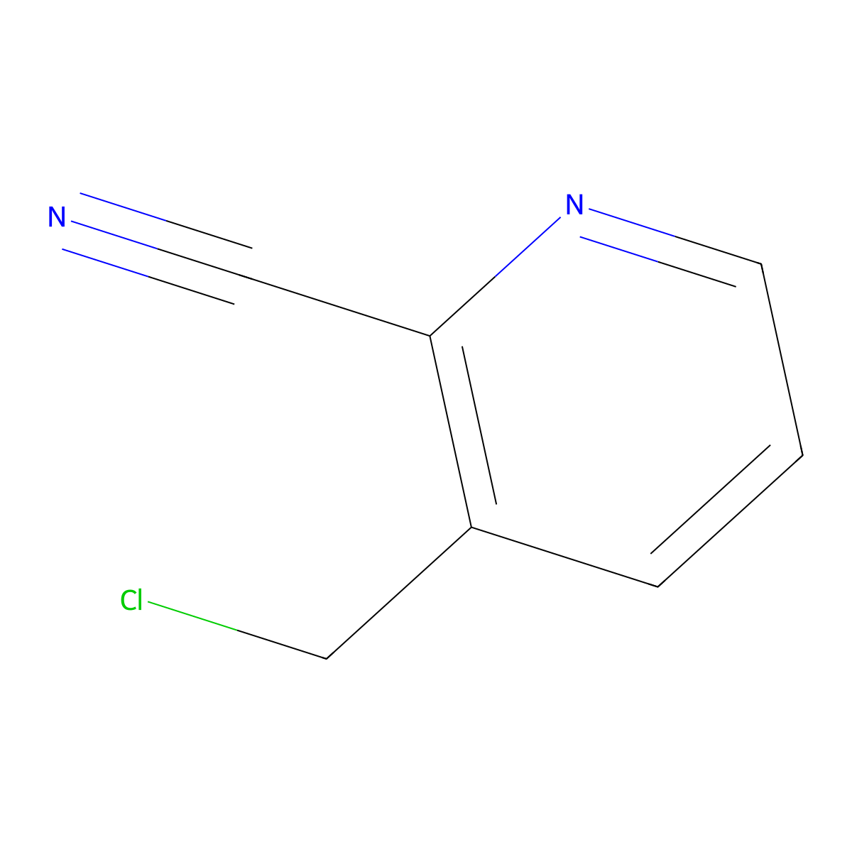 3-(Chloromethyl)picolinonitrile molecular structure, CAS 205984-76-5