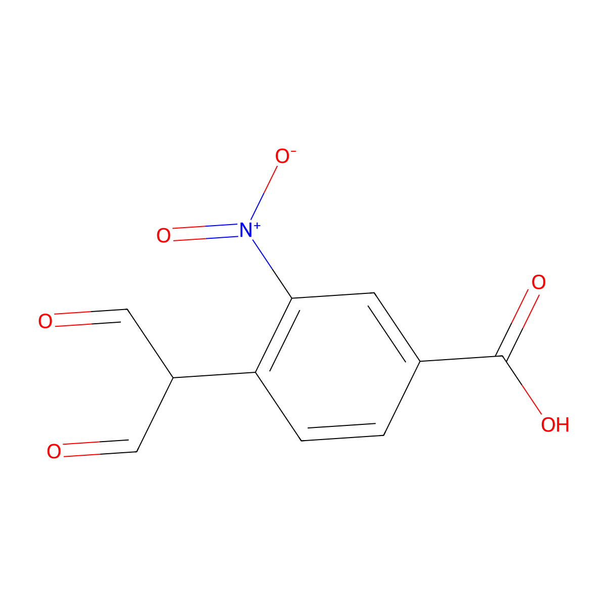 2-(4-Hydroxycarbonyl-2-nitrophenyl)malondialdehyde molecular structure, CAS 205985-96-2