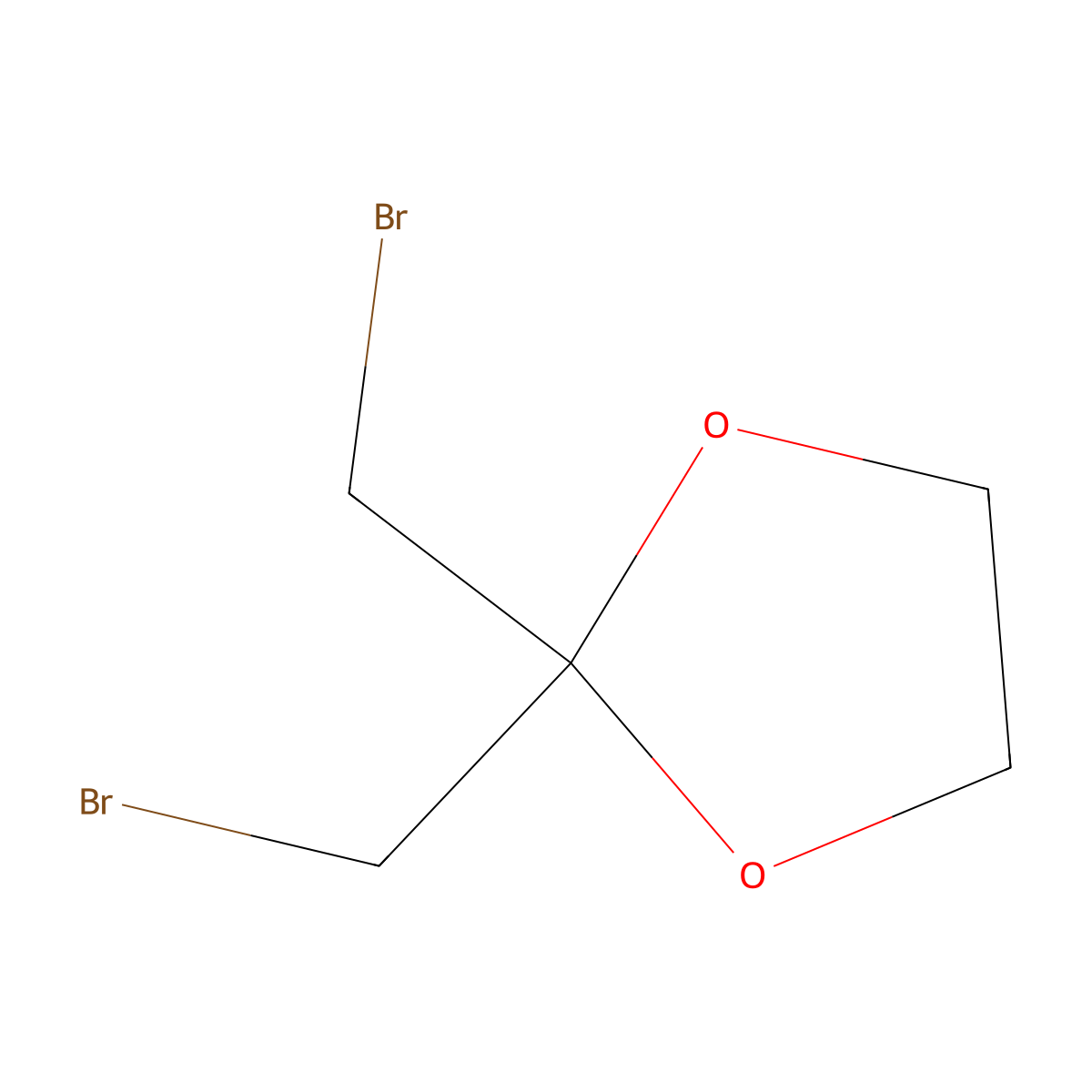 2,2-Bis(bromomethyl)-1,3-dioxolane molecular structure, CAS 20599-01-3