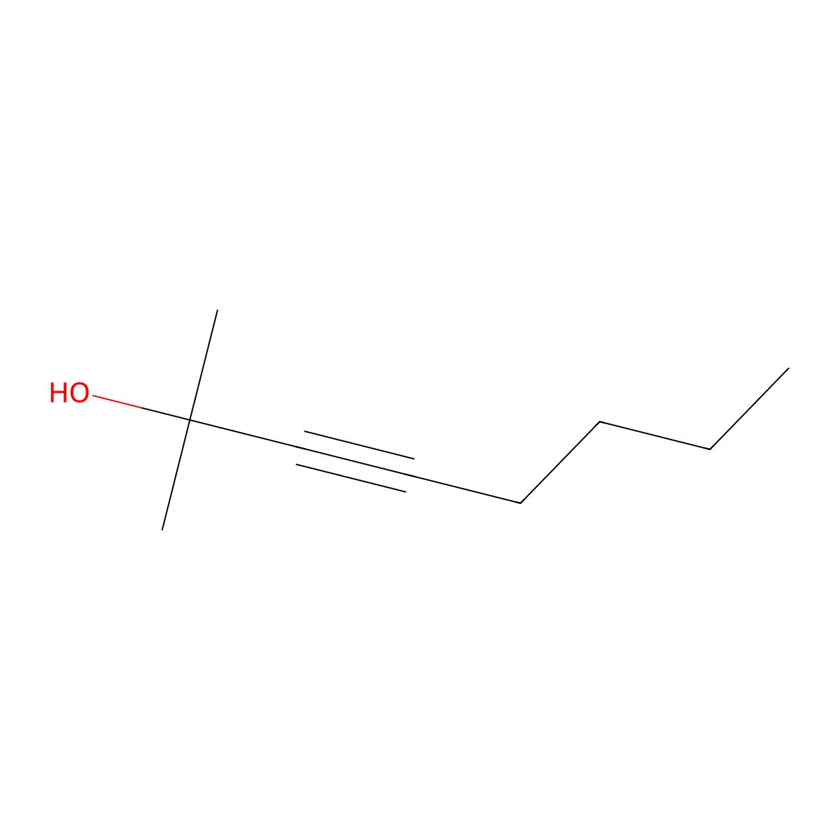2-Methyloct-3-yn-2-ol molecular structure, CAS 20599-16-0