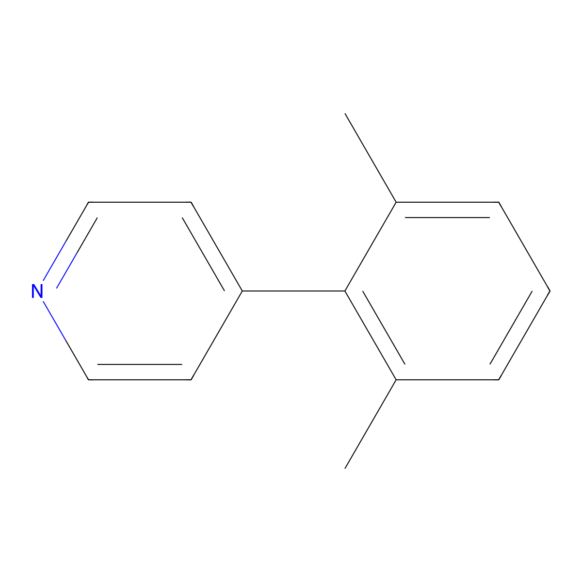 4-(2,6-Dimethylphenyl)pyridine molecular structure, CAS 205990-52-9