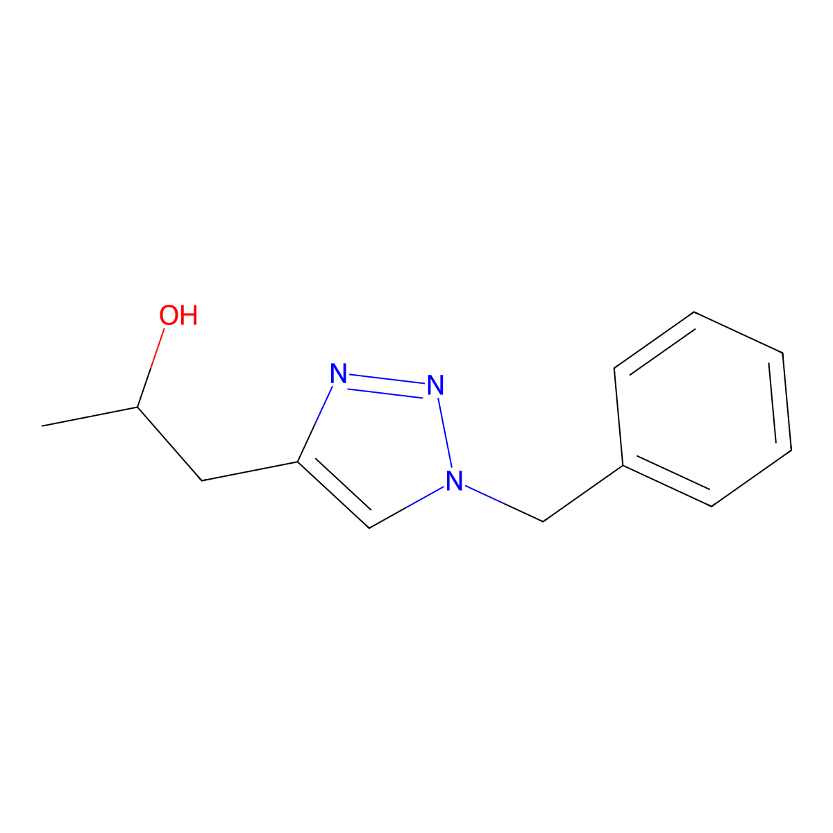 (2S)-1-(1-Benzyl-1H-1,2,3-triazol-4-yl)propan-2-ol molecular structure, CAS 2059909-23-6