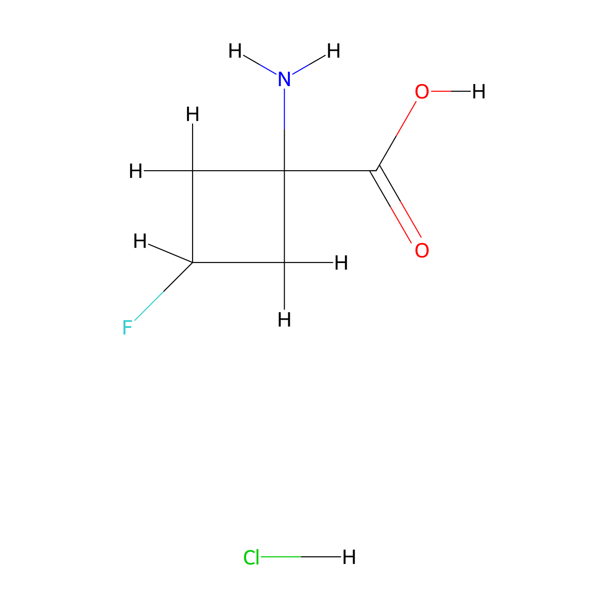 1-Amino-3-fluorocyclobutane-1-carboxylic acid hydrochloride molecular structure, CAS 2059910-04-0