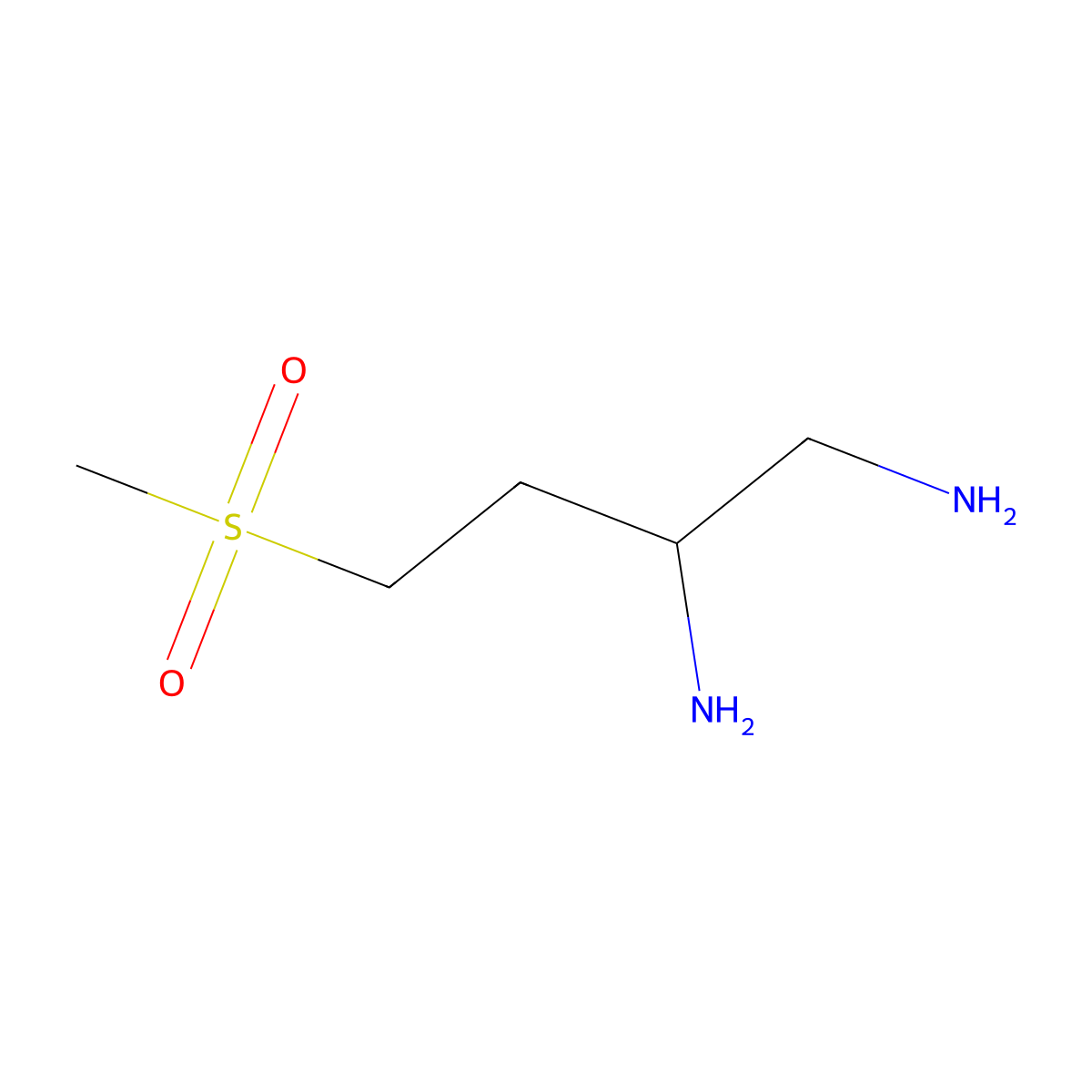 (2S)-4-Methanesulfonylbutane-1,2-diamine molecular structure, CAS 2059910-11-9