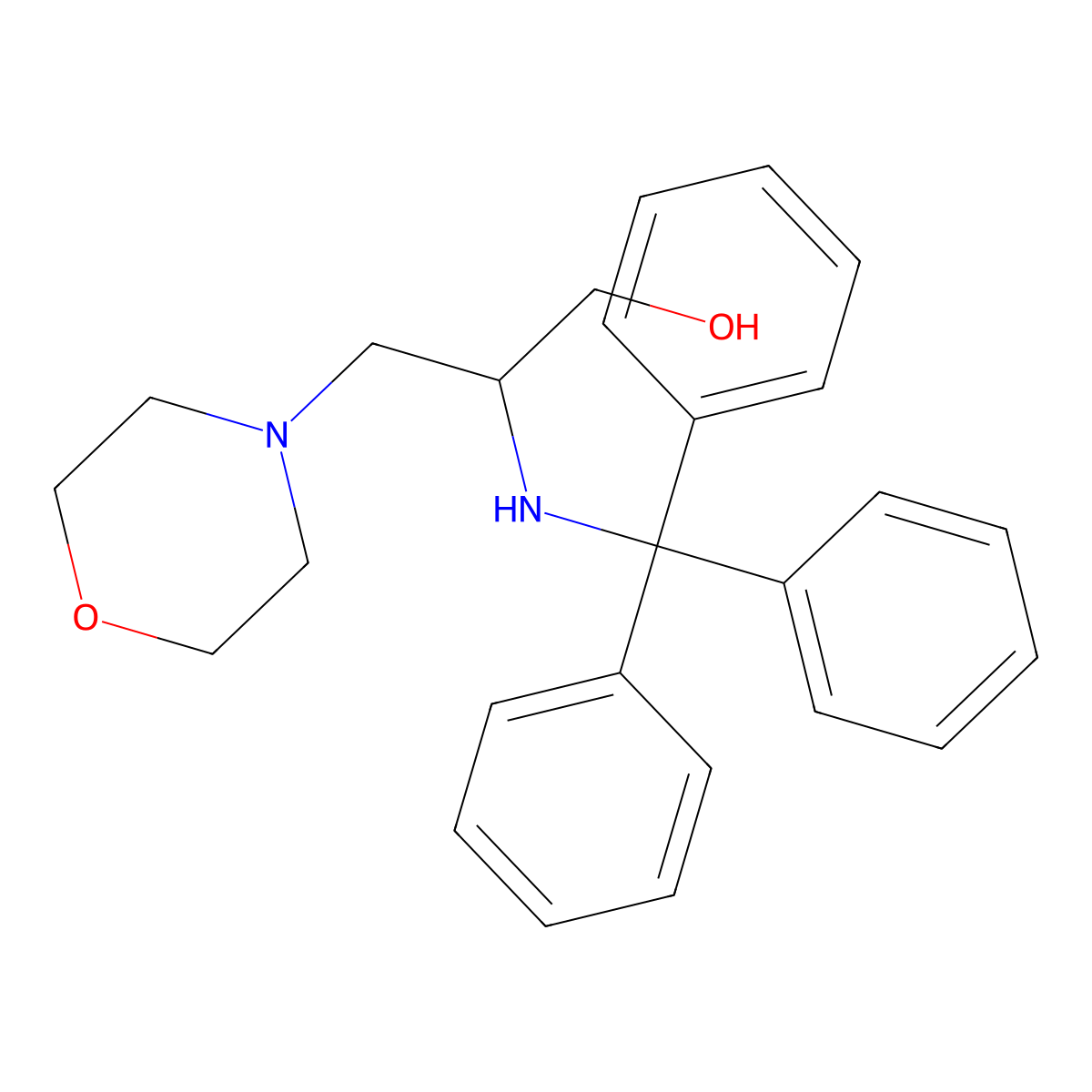 (2S)-3-(Morpholin-4-yl)-2-[(triphenylmethyl)amino]propan-1-ol molecular structure, CAS 2059910-43-7