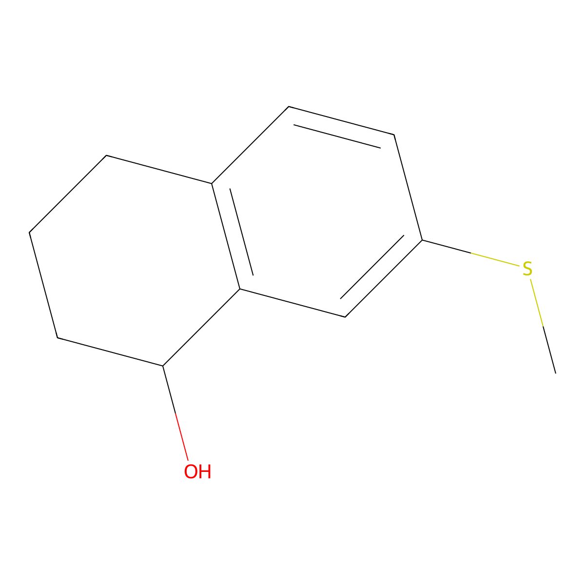 (1R)-7-(Methylsulfanyl)-1,2,3,4-tetrahydronaphthalen-1-ol molecular structure, CAS 2059910-61-9