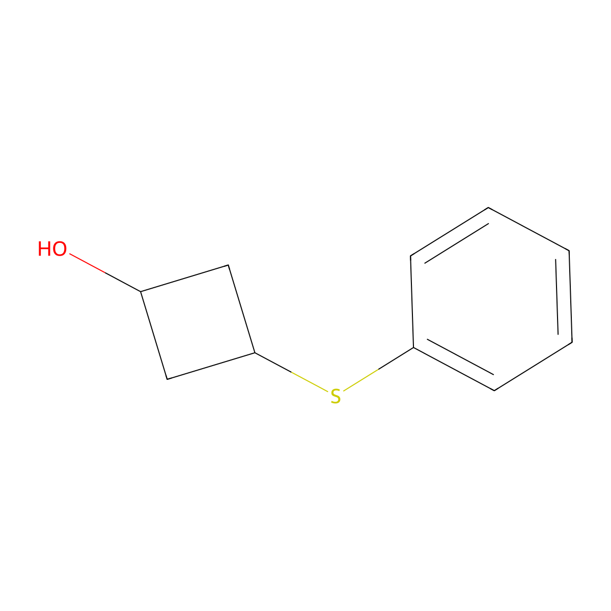 3-(Phenylsulfanyl)cyclobutan-1-ol molecular structure, CAS 2059910-75-5