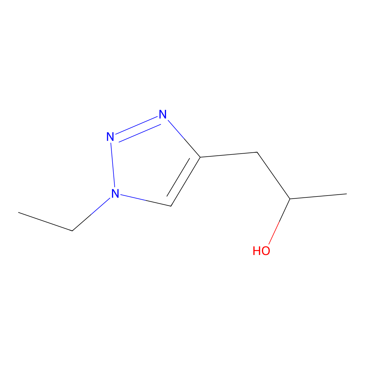 (2S)-1-(1-Ethyl-1H-1,2,3-triazol-4-yl)propan-2-ol molecular structure, CAS 2059911-24-7