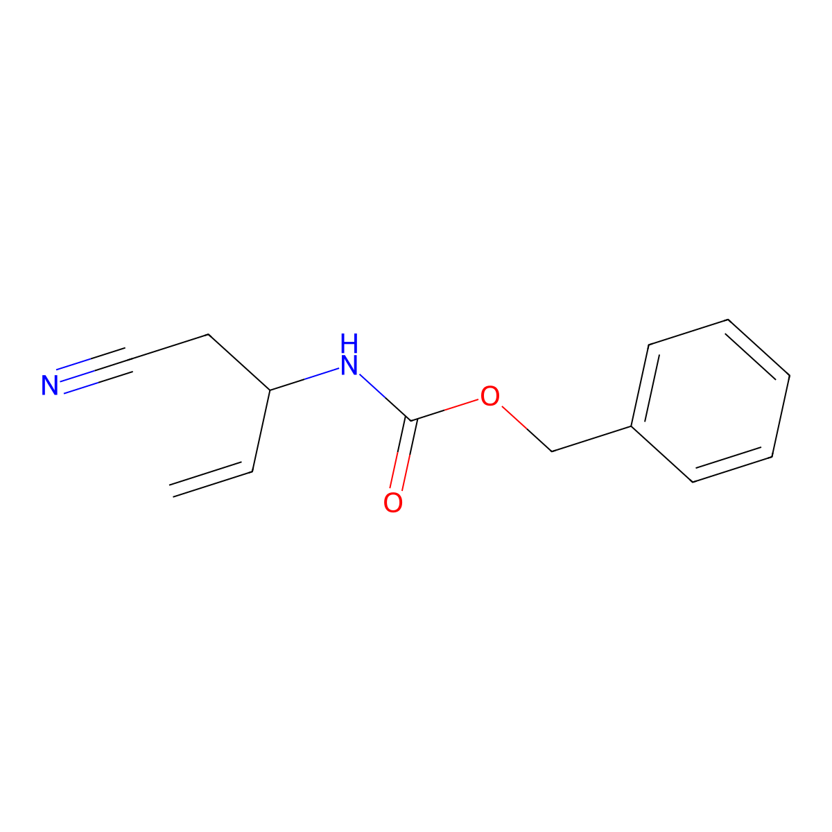 Benzyl N-[(2S)-1-cyanobut-3-en-2-yl]carbamate molecular structure, CAS 2059911-68-9
