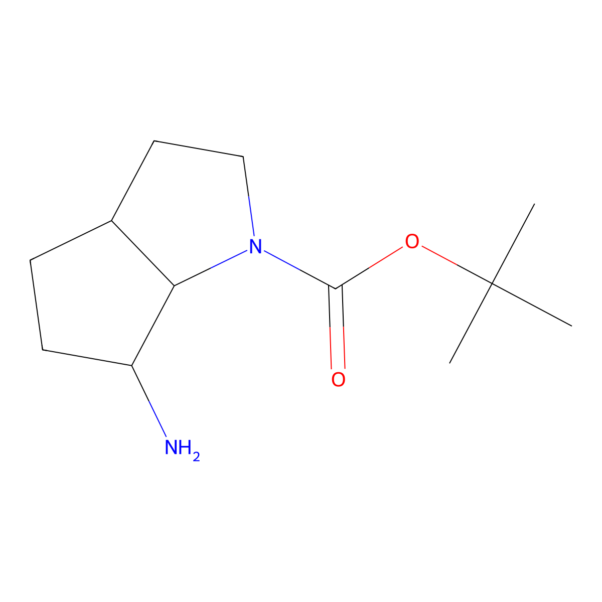 tert-Butyl (3aS,6R,6aR)-6-amino-octahydrocyclopenta[b]pyrrole-1-carboxylate molecular structure, CAS 2059911-76-9