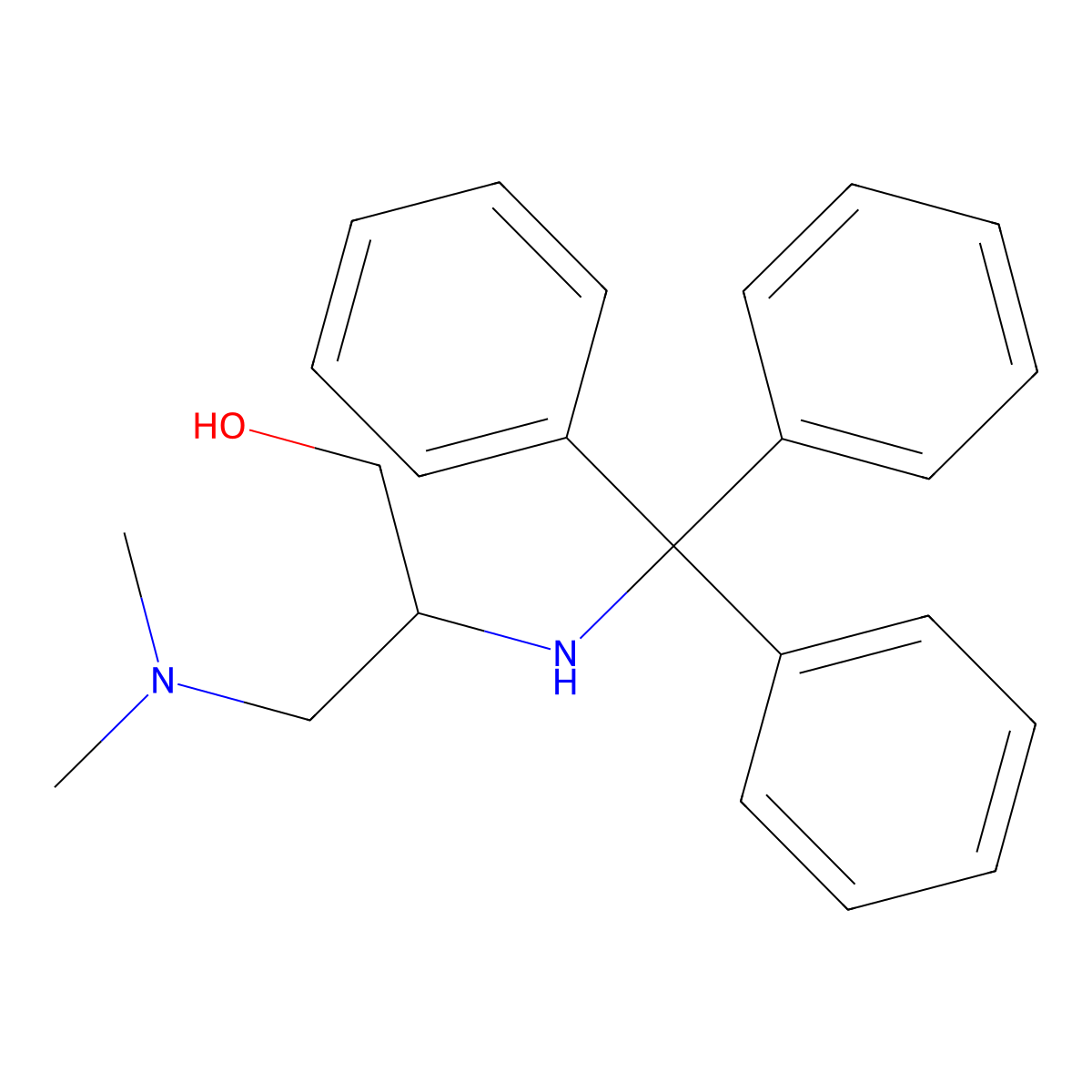 (2S)-3-(Dimethylamino)-2-[(triphenylmethyl)amino]propan-1-ol molecular structure, CAS 2059911-84-9