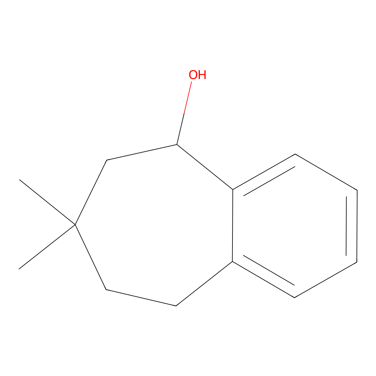 (5S)-7,7-Dimethyl-6,7,8,9-tetrahydro-5H-benzo[7]annulen-5-ol molecular structure, CAS 2059912-38-6