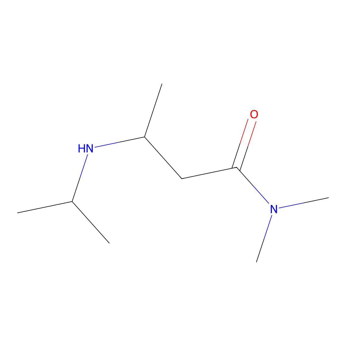 (3R)-N,N-Dimethyl-3-[(propan-2-yl)amino]butanamide molecular structure, CAS 2059913-65-2