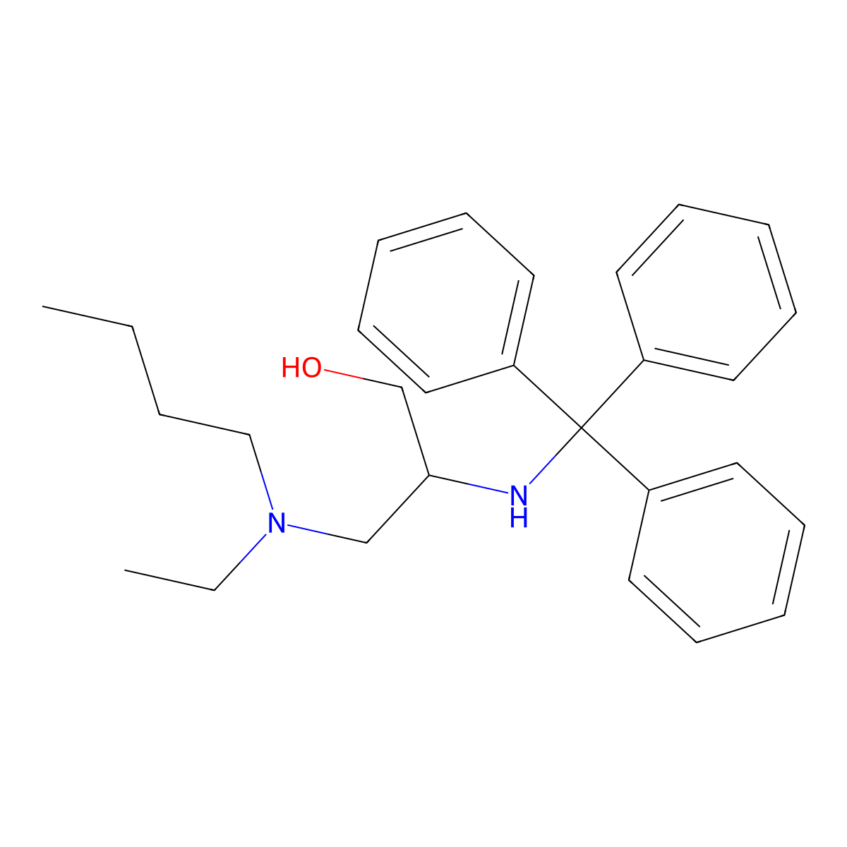 (2S)-3-[Butyl(ethyl)amino]-2-[(triphenylmethyl)amino]propan-1-ol molecular structure, CAS 2059913-72-1