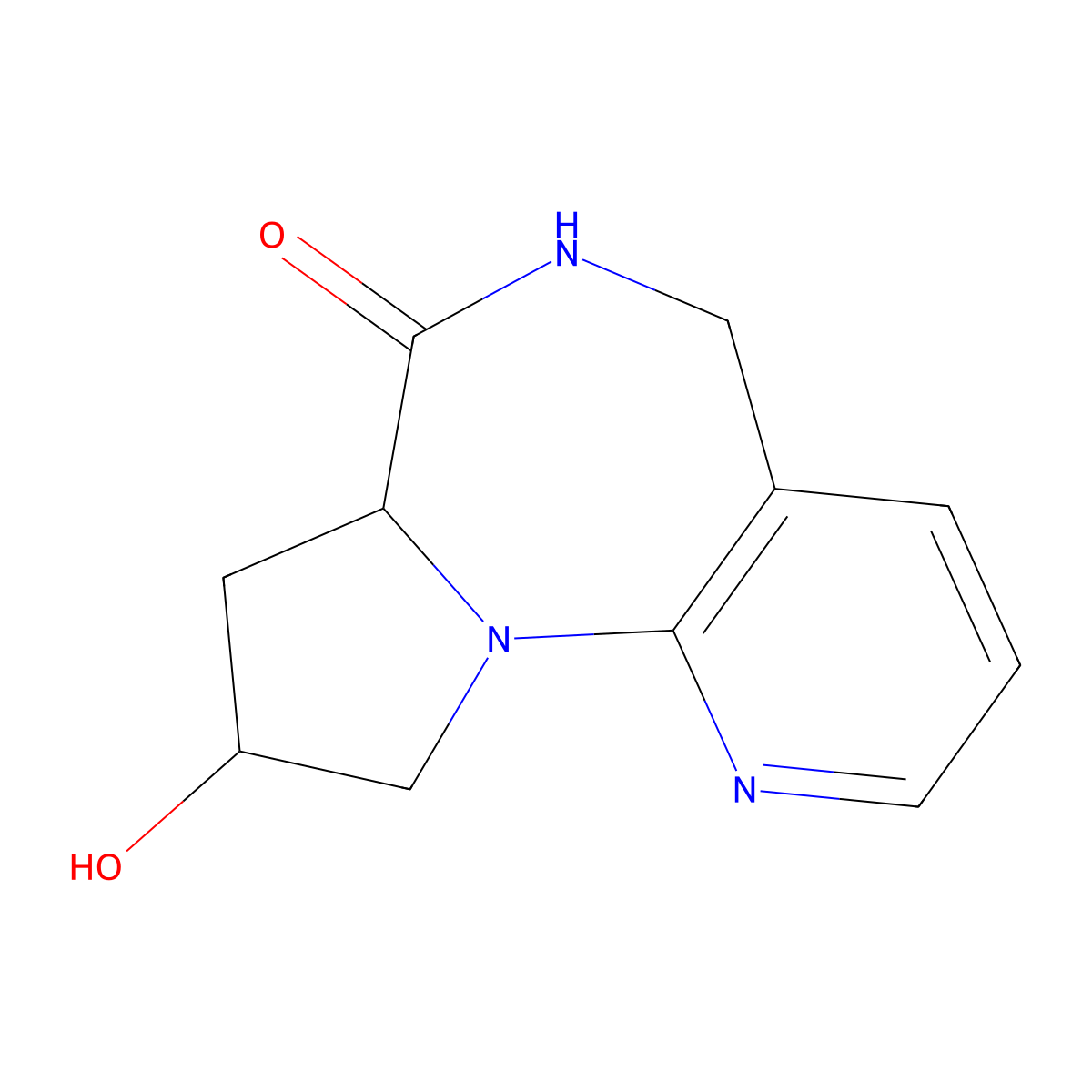 (4R,6R)-4-hydroxy-2,8,14-triazatricyclo[8.4.0.0,2,6]tetradeca-1(14),10,12-trien-7-one molecular structure, CAS 2059913-86-7