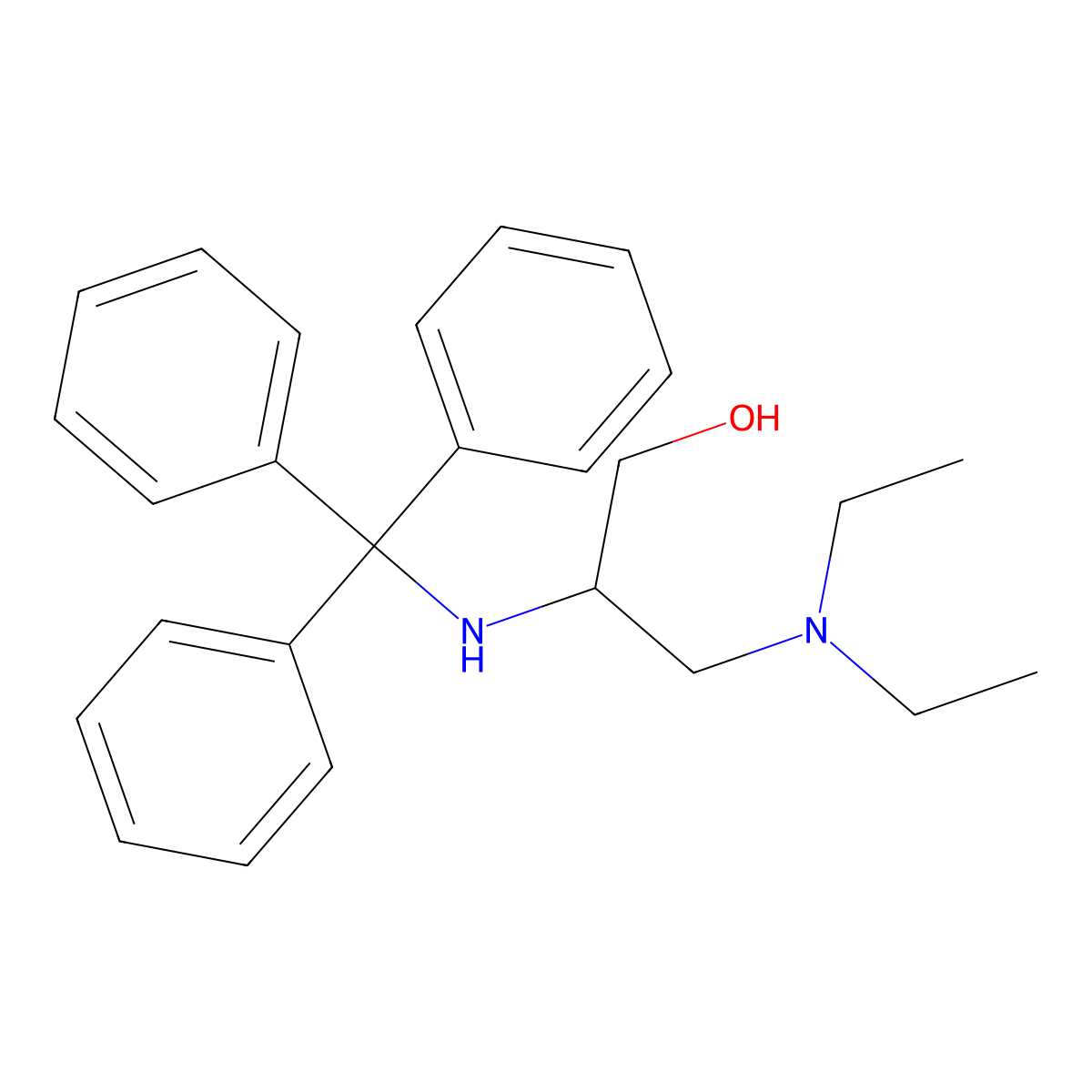 (2S)-3-(Diethylamino)-2-[(triphenylmethyl)amino]propan-1-ol molecular structure, CAS 2059913-88-9