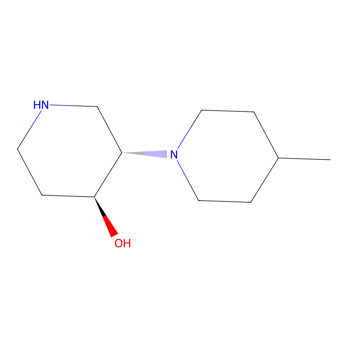 (3S,4S)-3-(4-Methylpiperidin-1-yl)piperidin-4-ol molecular structure, CAS 2059914-44-0