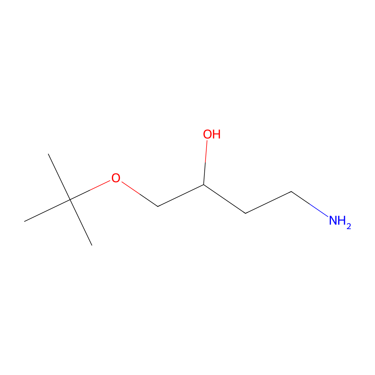 (2R)-4-Amino-1-(tert-butoxy)butan-2-ol molecular structure, CAS 2059915-08-9