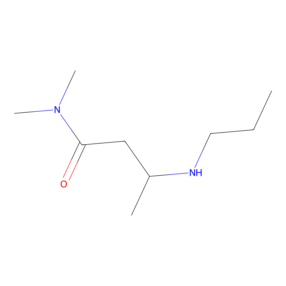 (3R)-N,N-Dimethyl-3-(propylamino)butanamide molecular structure, CAS 2059915-28-3