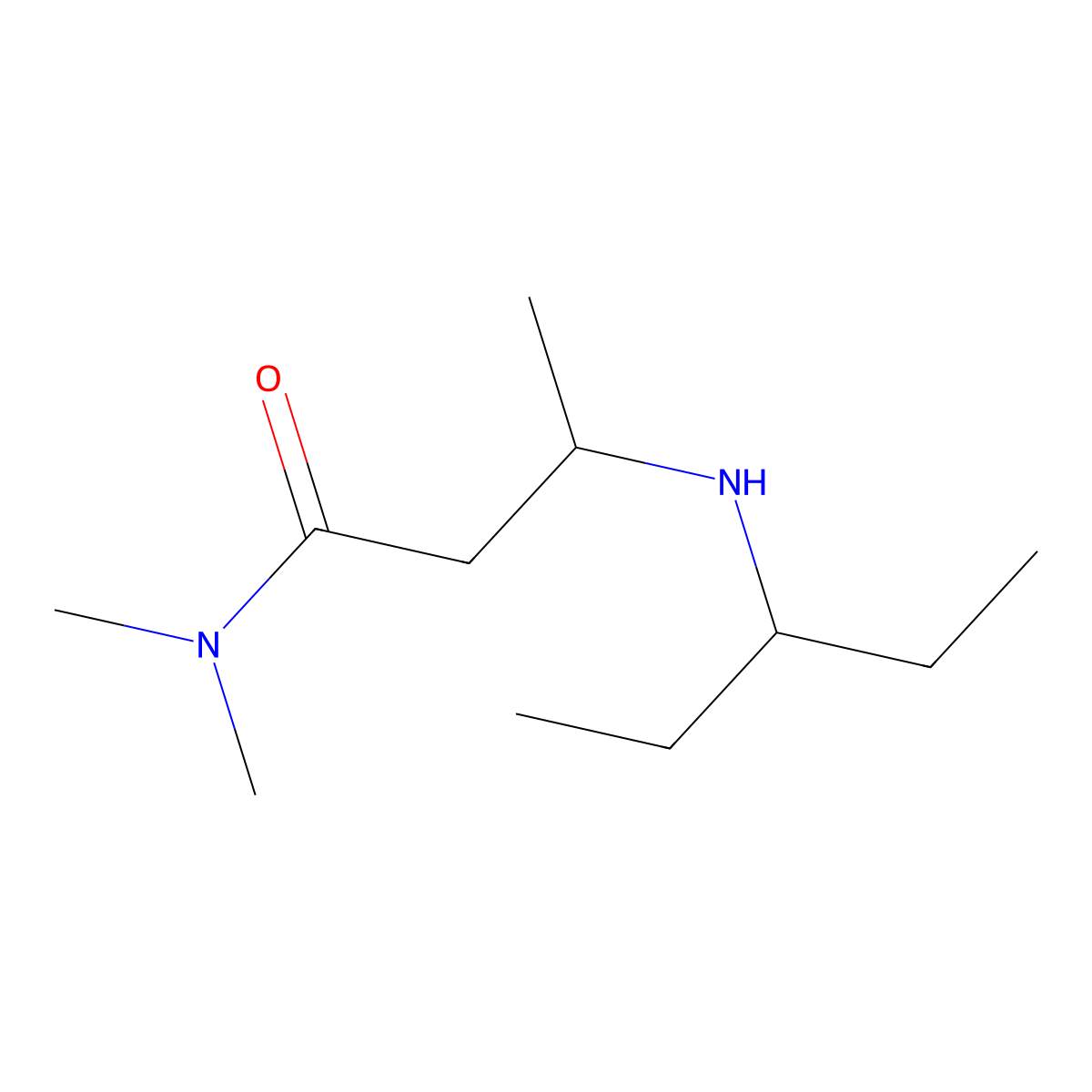(3R)-N,N-Dimethyl-3-[(pentan-3-yl)amino]butanamide molecular structure, CAS 2059915-33-0